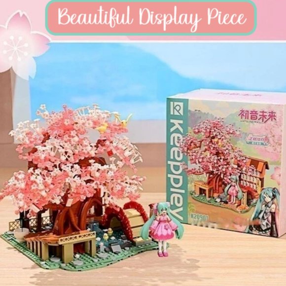 Crypton Hatsune Miku Cherry Blossom Building Blocks Set -NEW Officially Licensed - Picture 4 of 12